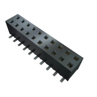 Samtec MMS Series Vertical Surface PCB Socket 8-Contact 2 Row 2 mm Pitch Through Hole MMS-104-02-L-DV-K-TR