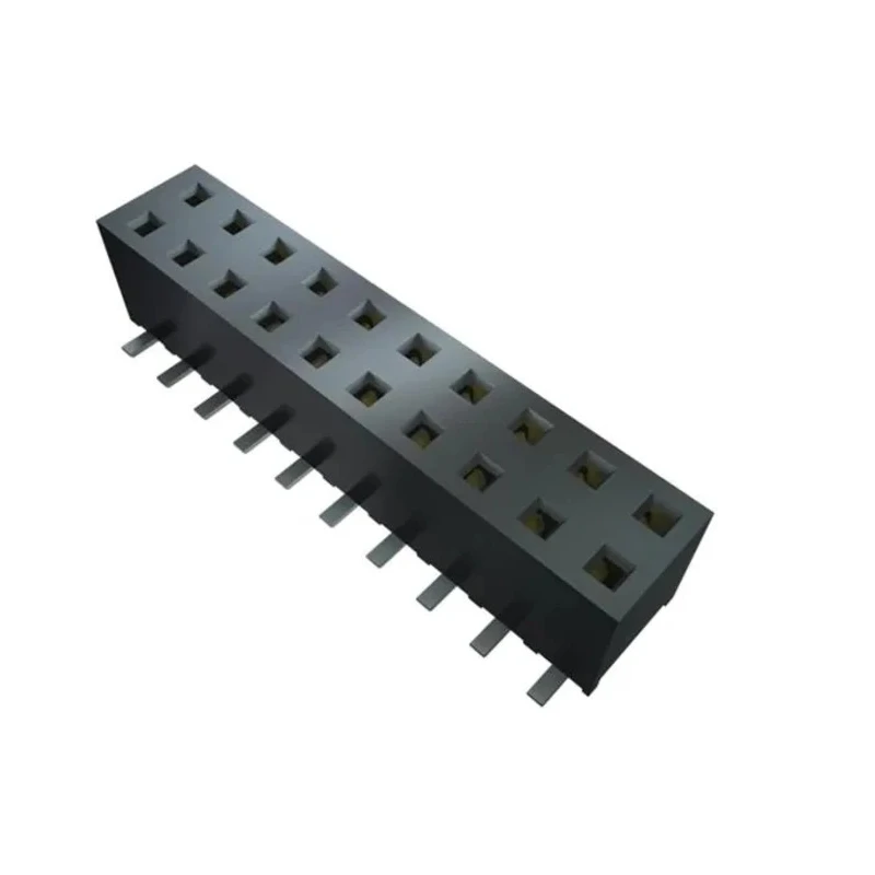 Samtec MMS Series Vertical Surface PCB Socket 8-Contact 2 Row 2 mm Pitch Through Hole MMS-104-02-L-DV-K-TR