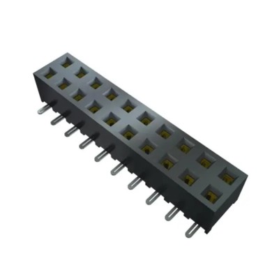 Samtec SMM Series Straight Surface Mount PCB Socket, 10-Contact, 2 Row, 2 mm Pitch, Board-to-Board SMM-105-02-L-D-K-TR