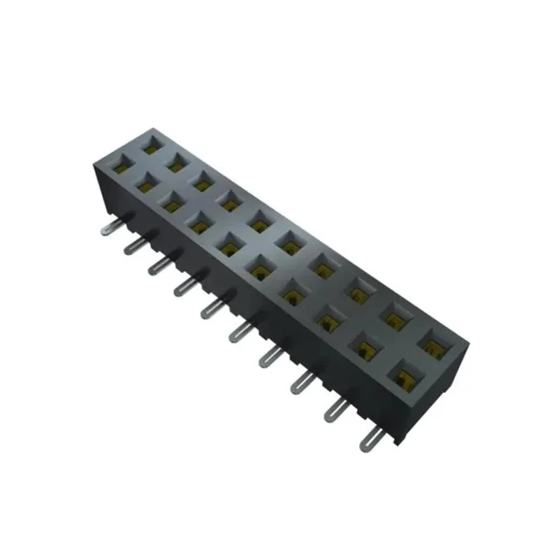 Samtec SMM Series 12-Contact 2-Row 2 mm Pitch Straight Surface PCB Socket SMM-106-02-S-D-P-TR