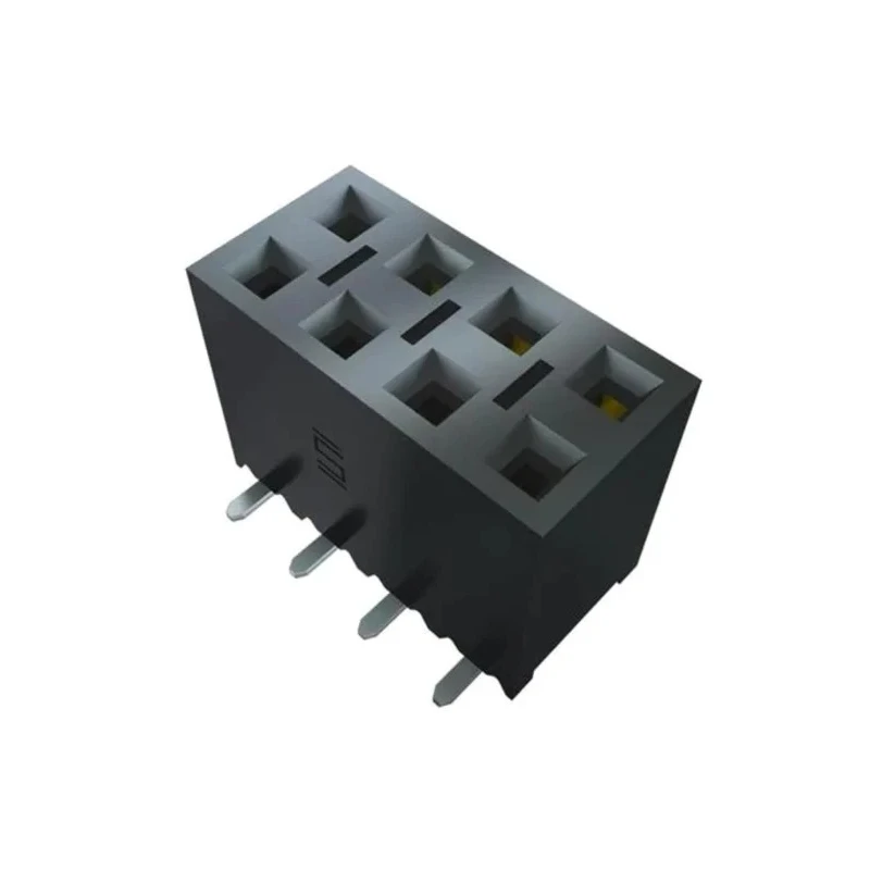 Samtec SSM Series Vertical Surface PCB Socket 8-Contact 2 Row 2.54 mm Pitch Solder SSM-104-S-DV-P-TR