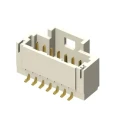 Samtec T1M Series Vertical Surface PCB Header 15 Contact(s) 1 mm Pitch 1 Row Shrouded T1M-15-F-SV-L-P