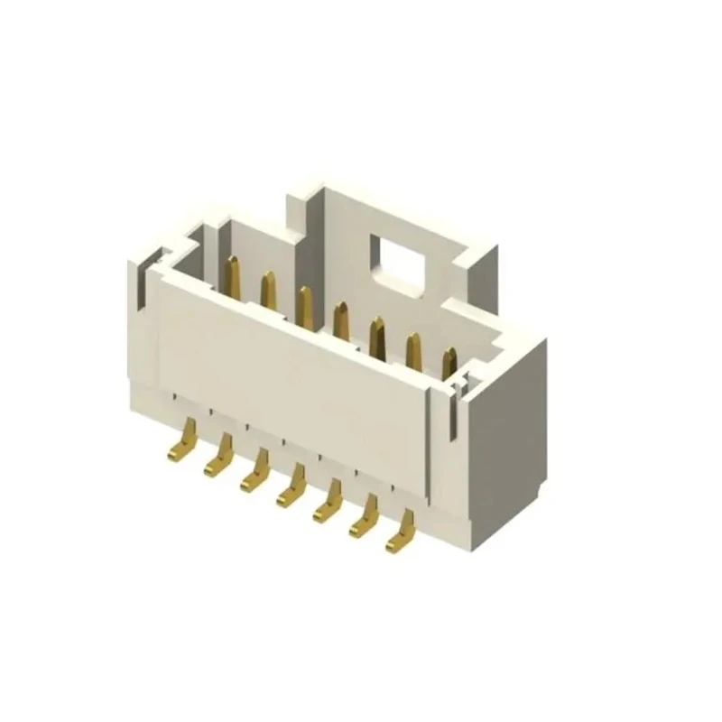 Samtec T1M Series Vertical Surface PCB Header 15 Contact(s) 1 mm Pitch 1 Row Shrouded T1M-15-F-SV-L-P