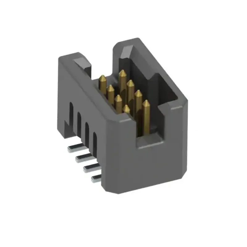 Samtec Vertical Through Hole PCB Header, 8 Contact, 1.27 mm Pitch, 2 Row, Shrouded, 3.2A, 250V TFM-104-02-L-D-K-TR