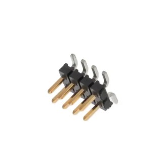Samtec TMM Series Vertical Surface Mount Unshrouded Pin Header 8 Contacts 2 mm Pitch 2 Row TMM-104-01-L-D-SM-P-TR