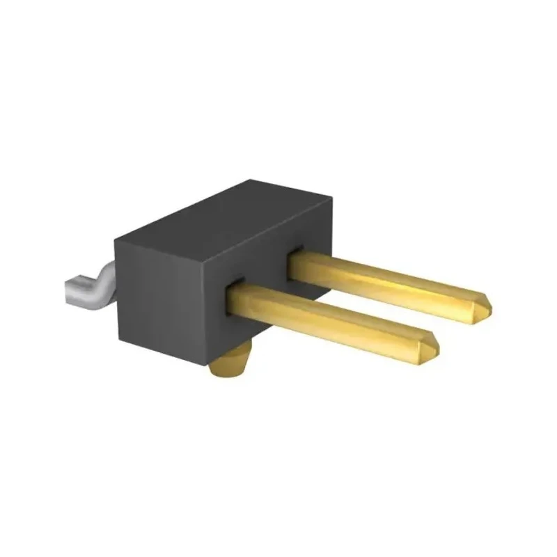 Samtec TSM Series Vertical Surface Pin Header, 2 Contacts, 2.54 mm Pitch, 1 Row, Unshrouded TSM-102-01-L-SH-A-K-TR