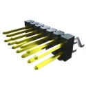 Samtec Vertical Surface Mount Pin Header 2 Contact 2.54 mm Pitch Unshrouded Liquid Crystal Polymer TSM-102-01-L-SH-K-TR