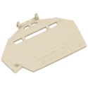 Weidmüller Z Series DIN Rail Terminal Blocks End Cover Dark Beige Wemid 1610840000