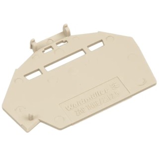Weidmüller Z Series DIN Rail Terminal Blocks End Cover Dark Beige Wemid 1610840000