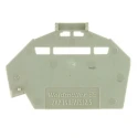 Weidmüller Z Series DIN Rail Terminal Blocks End Cover Dark Beige Wemid 1610840000