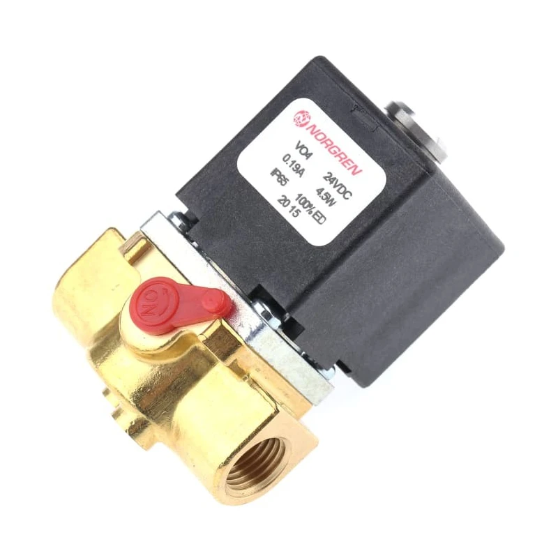 Norgren Pneumatic Solenoid Valve 2/2 Solenoid/Spring G V04 Series Brass Body 24V DC 4.5W V04B286M-B423A