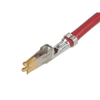 Molex Mini-Fit Sr Female Pre-Crimped Lead 225mm Length, Red Polyvinyl Chloride Jacket 12AWG 2174812223