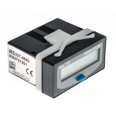 Hengstler TICO 731 Digital Counter, 8 Digit LCD Display, 7.5 kHz Maximum Count Frequency, 24V DC, Panel Mount 0 731 201