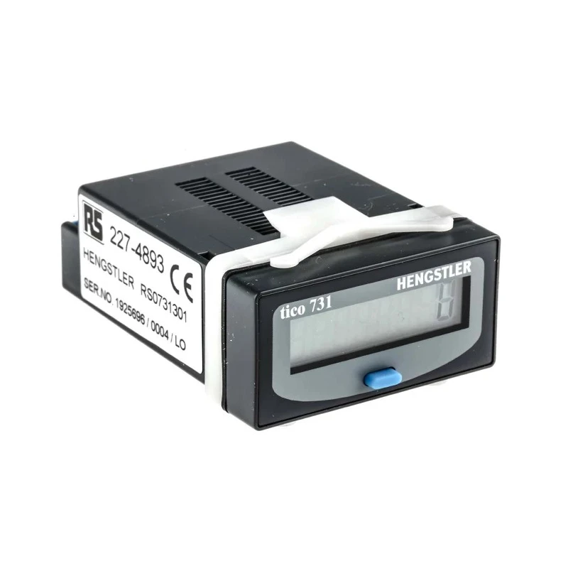 Hengstler TICO 731 Panel Mount Digital Counter 8 Digit LCD Display 20 Hz 250V ac/dc 0 731 301