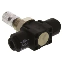 Legris Flow Controller Flow Regulator Tube 4 mm, Maximum Pressure 10 bar, Polymer Body, Model 7776 04 00