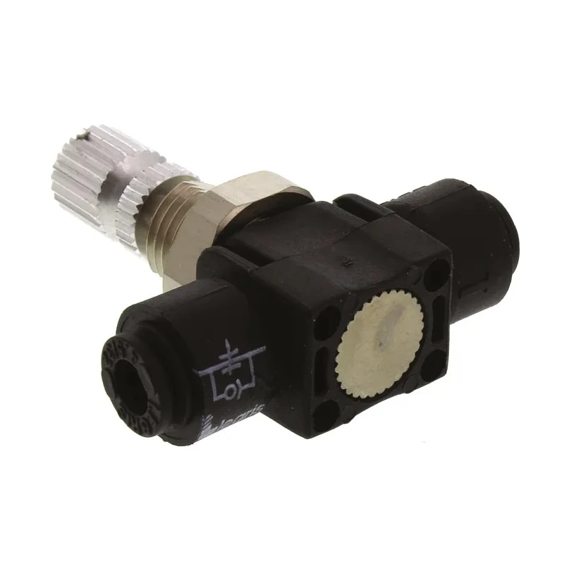 Legris Flow Controller Flow Regulator Tube 4 mm, Maximum Pressure 10 bar, Polymer Body, Model 7776 04 00