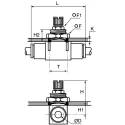 Legris Flow Controller Flow Regulator Tube 4 mm, Maximum Pressure 10 bar, Polymer Body, Model 7776 04 00