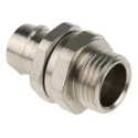 Adaptaflex Nickel-Plated Brass Conduit Fitting 16 mm Nominal Size M16 Thread IP40 Rated 7TCA296010R0045 S16/M16/B