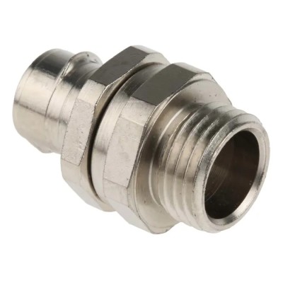 Adaptaflex Nickel-Plated Brass Conduit Fitting 16 mm Nominal Size M16 Thread IP40 Rated 7TCA296010R0045 S16/M16/B