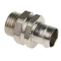 Adaptaflex Nickel-Plated Brass Conduit Fitting 16 mm Nominal Size M16 Thread IP40 Rated 7TCA296010R0045 S16/M16/B