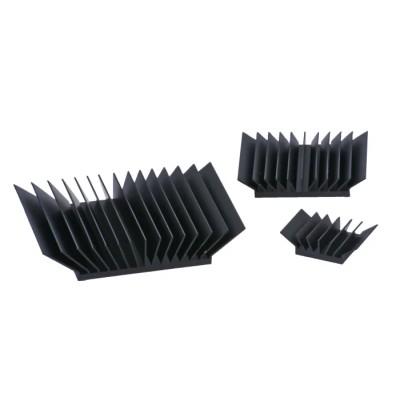 Arcol Ohmite Heatsink, BGA, CPU and GPU Cooling, PCB Mount, Black Anodised Finish, 17mm x 17mm x 7.5mm BGAH170-075E