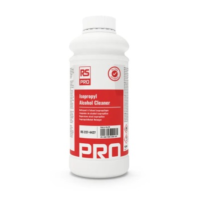 RS PRO Isopropyl Alcohol (IPA) Solvent Liquid Cleaner 1 L Bottle 227-4427