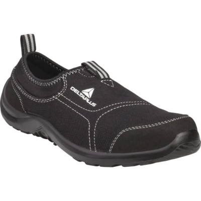 Delta Plus Unisex Black Polyester Cotton Safety Shoes Stainless Steel Toe S1P SRC Size UK 6 EU 39 MIAMISPNO39