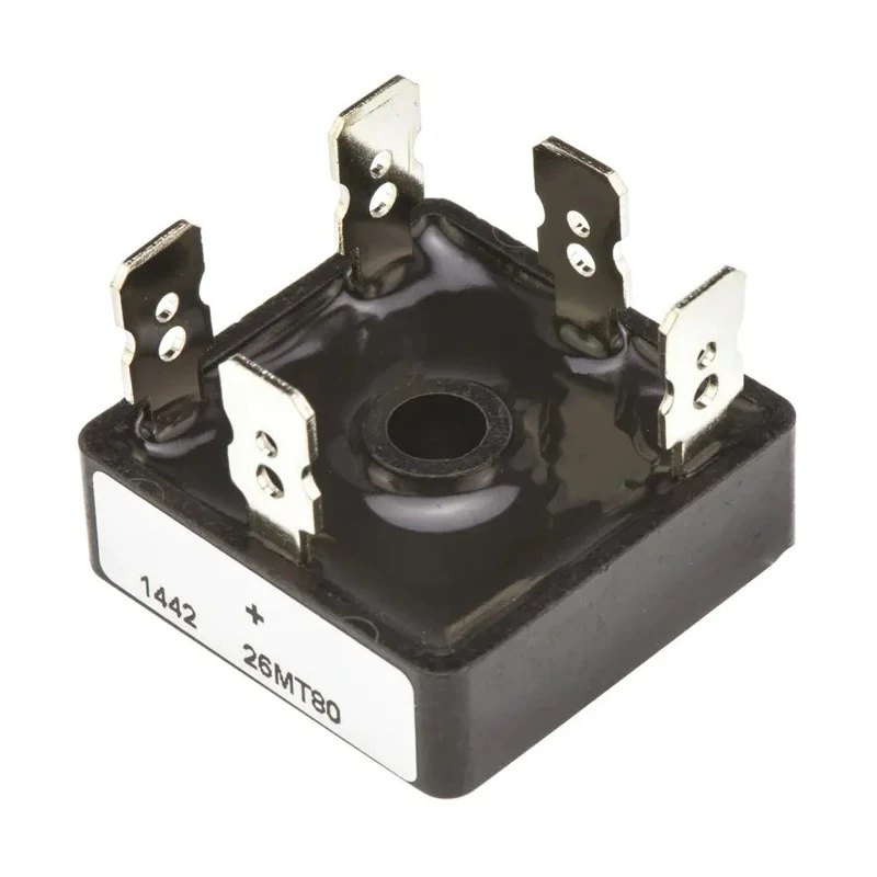 Vishay Bridge Rectifier, 800 V Peak Reverse Voltage, 375 A Peak Surge Current, 5-Pin Single VS-26MT80