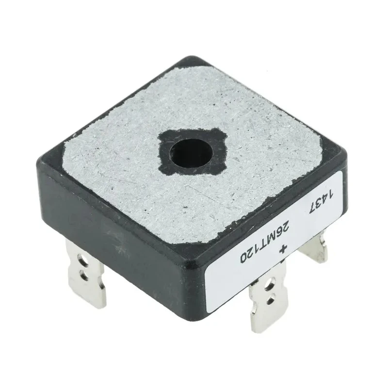Vishay Bridge Rectifier, 1200 V Peak Reverse Repetitive Voltage, 375 A Peak Surge Current, 5-Pin Single VS-26MT120