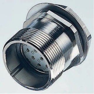Lapp R 9 Pole Straight Standard DIN Socket, Female, Through Hole, Screw Lock, 7.5A, 1.5kV, IP65, Copper 50106202+00008728