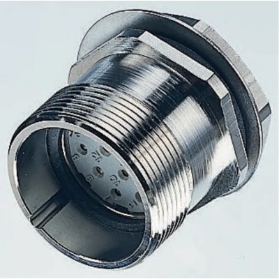 Lapp R 9 Pole Straight Standard DIN Socket, Female, Through Hole, Screw Lock, 7.5A, 1.5kV, IP65, Copper 50106202+00008728