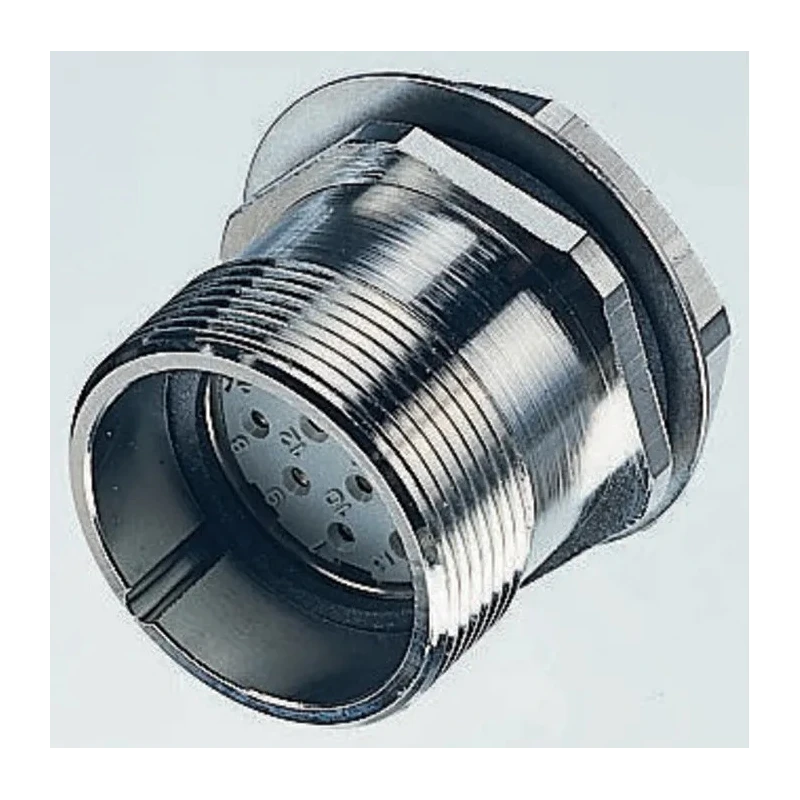 Lapp R 9 Pole Straight Standard DIN Socket, Female, Through Hole, Screw Lock, 7.5A, 1.5kV, IP65, Copper 50106202+00008728