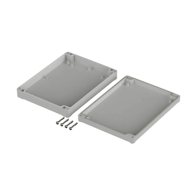 Bopla Euromas II Series Light Grey ABS Enclosure IP65, 37 mm x 200 mm x 150 mm 63232000 ET 232