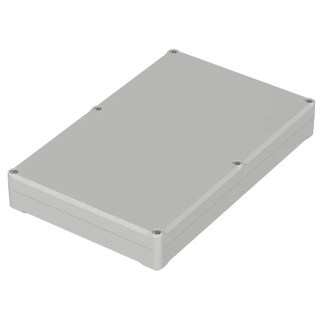 Bopla Euromas II Series ABS Enclosure with Light Grey Lid IP65, 37 mm x 250 mm x 160 mm 63233000 ET 233