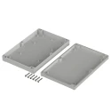 Bopla Euromas II Series ABS Enclosure with Light Grey Lid IP65, 37 mm x 250 mm x 160 mm 63233000 ET 233