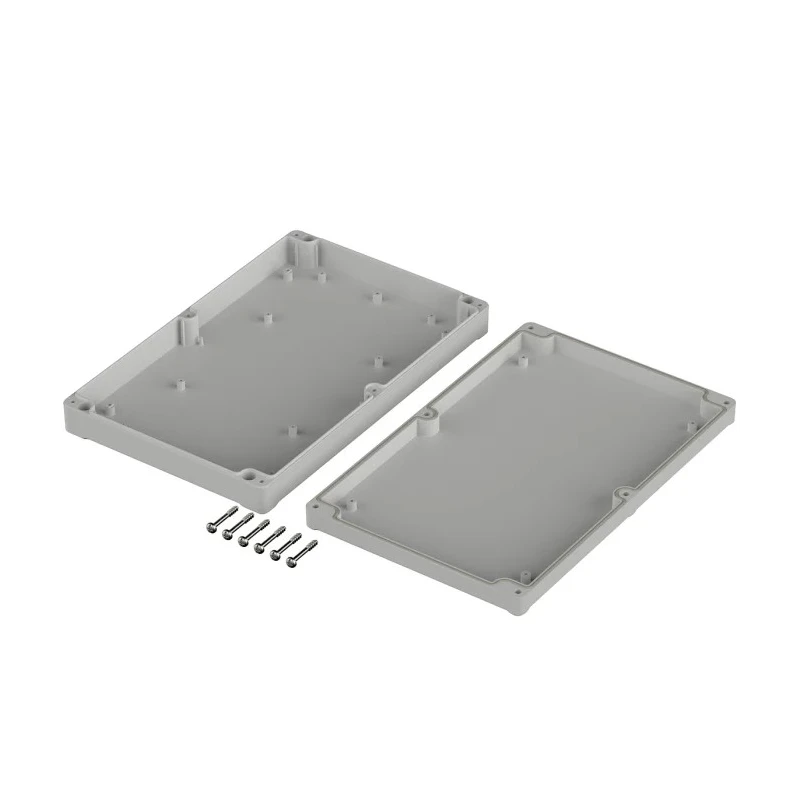 Bopla Euromas II Series ABS Enclosure with Light Grey Lid IP65, 37 mm x 250 mm x 160 mm 63233000 ET 233