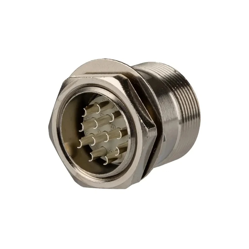 Lapp R 12 Pole Straight Standard DIN Socket Female 7.5A 1.5kV IP65 Screw Lock Through Hole 50106202+00008727