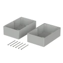 Bopla Euromas Series ABS Enclosure Light Grey Lid IP66 Protection 150 mm x 250 mm x 160 mm 03250000