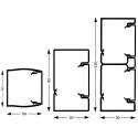 Planet-Wattohm Polyvinyl Chloride Cable Trunking Accessory Logix 130 mm Height 50 mm Width 48010