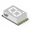 Wurth Elektronik 1 7 Segment LED Display Cathode Green 21mcd Right Side 7.6 mm 157112V12700