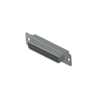 CONEC 25 Way Straight Through Hole Female D-Sub Connector with Mounting Hole, 125V, Polybutylene Terephthalate 164A10039X