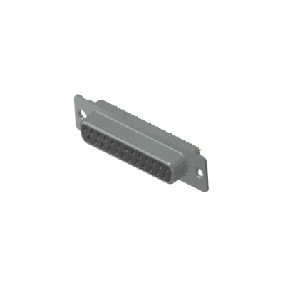 CONEC 25 Way Straight Through Hole Female D-Sub Connector with Mounting Hole, 125V, Polybutylene Terephthalate 164A10039X