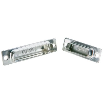 CONEC D-Sub Cap, 165x13 Series Screen Cap for Use with Plug Connector, Steel Body, Male, 9 Contacts 165X13129X