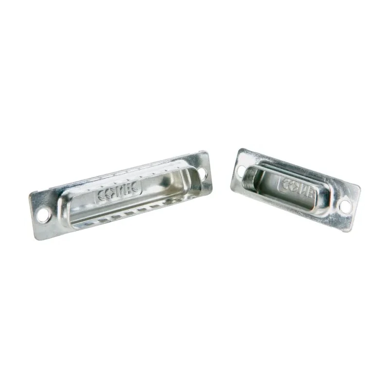 CONEC D-Sub Cap, 165x13 Series Screen Cap for Use with Plug Connector, Steel Body, Male, 9 Contacts 165X13129X