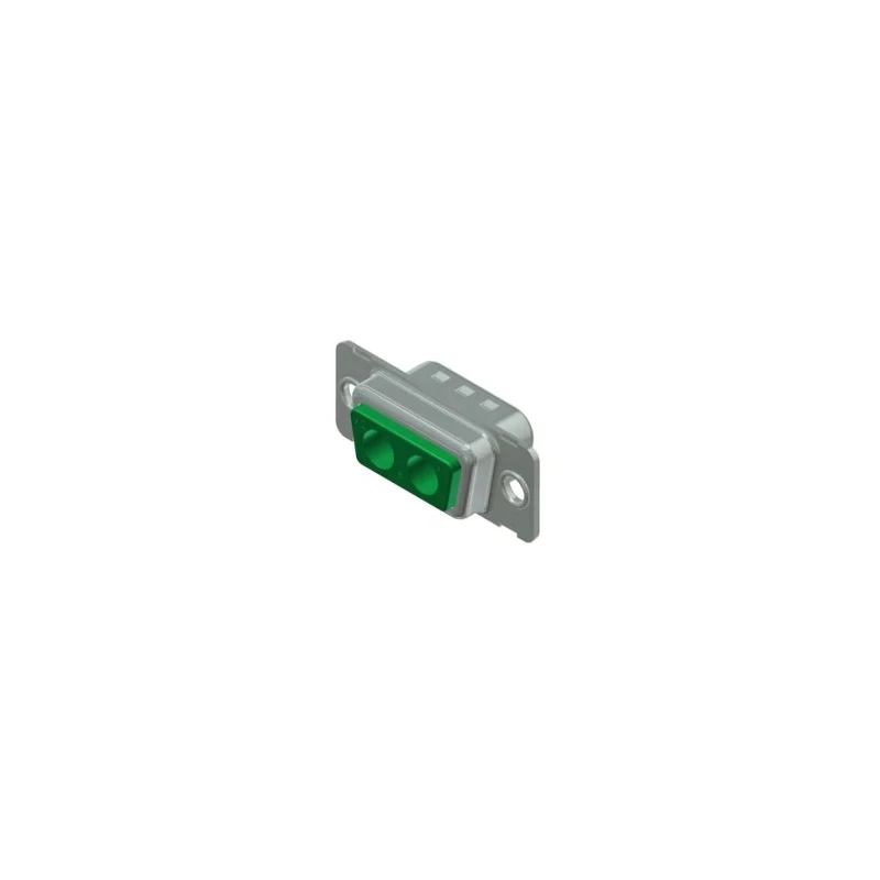 CONEC 2 Way Straight Through Hole D-Sub Connector Male with Mounting Hole 302W2CPXX99A10X