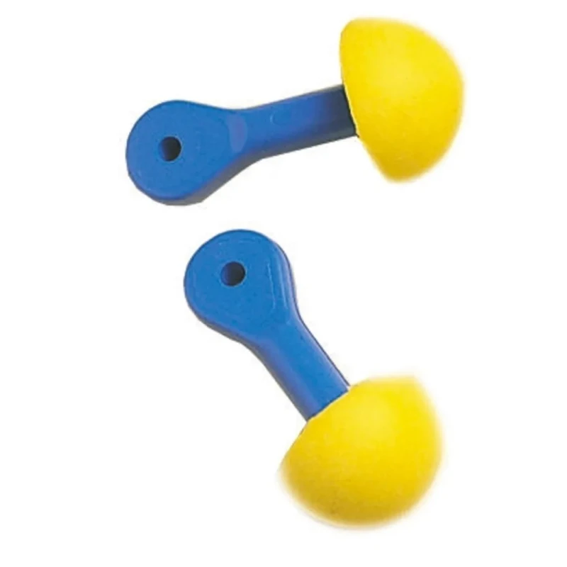3M E.A.R Express Series Yellow, Blue Reusable Ear Plugs, 28 dB Rated, Corded, Polyurethane Foam EX-01-001