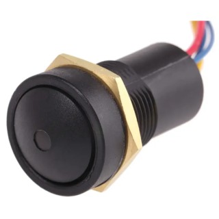 ITW Switches Illuminated Momentary Push Button Switch, Panel Mount, 16 mm Cutout, SPST Contact, Green LED, IP67 49-59311G