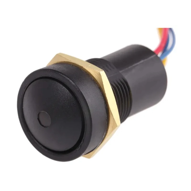 ITW Switches Illuminated Momentary Push Button Switch, Panel Mount, 16 mm Cutout, SPST Contact, Green LED, IP67 49-59311G