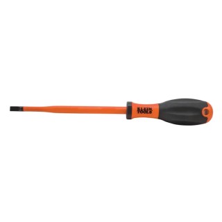 Klein Tools Insulated Screwdriver 125 mm Blade VDE 1000V Approved Ergonomic Grip 225mm Overall Length 32244INS