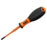 Klein Tools Insulated Screwdriver with PZ1 Tip, Hardened Steel Blade, VDE/1000V Approved, 180mm Overall Length 32262INS
